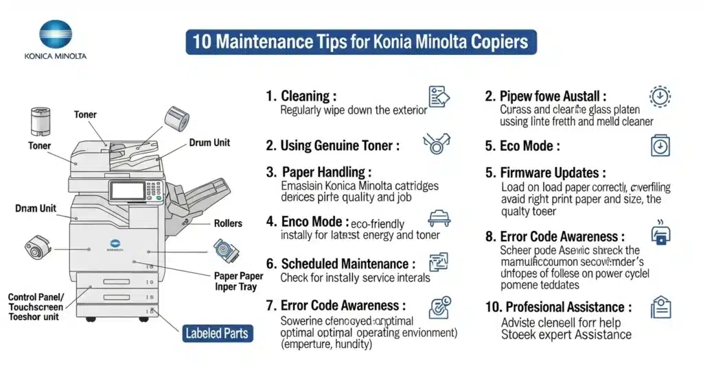 افزایش عمر تونر کونیکا