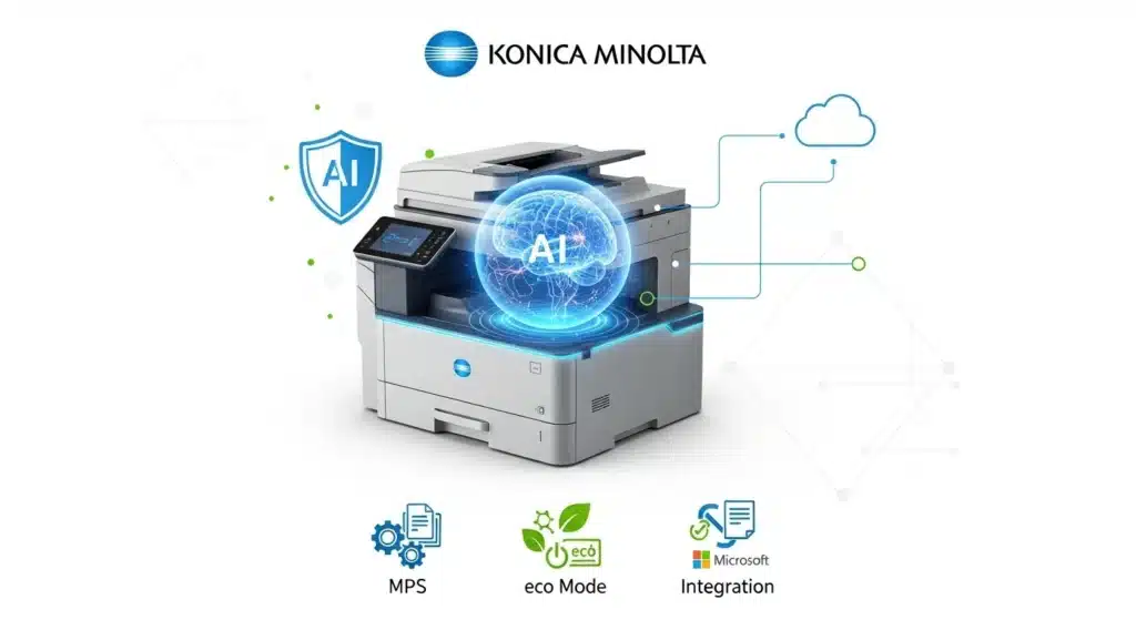 alt="آینده چاپگرهای کونیکا مینولتا در 1404 با هوش مصنوعی، امنیت و MPS هوشمند"